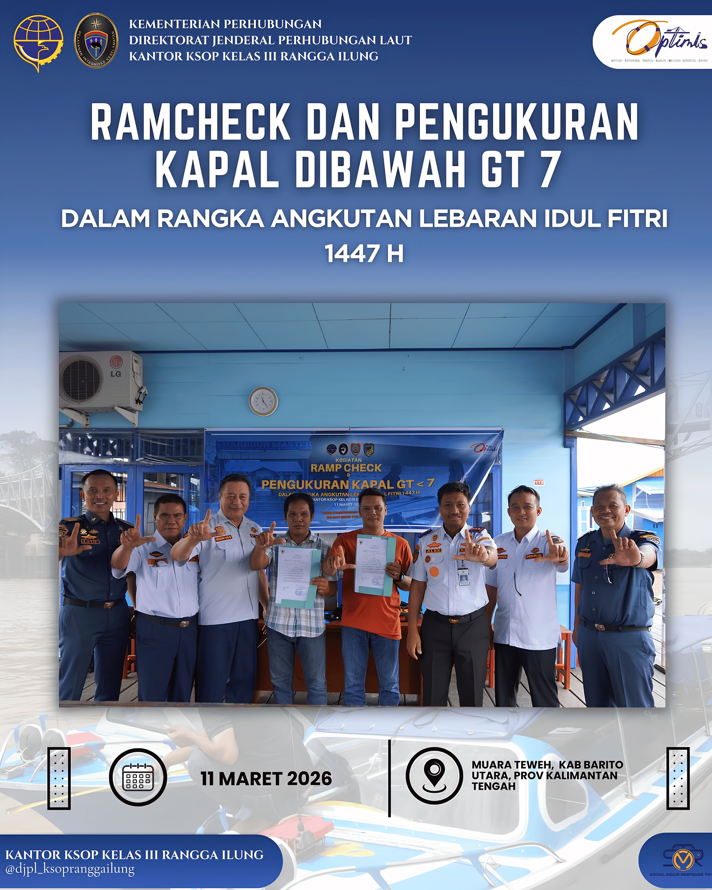 Ramcheck dan Pengukuran Kapal dibawah GT 7